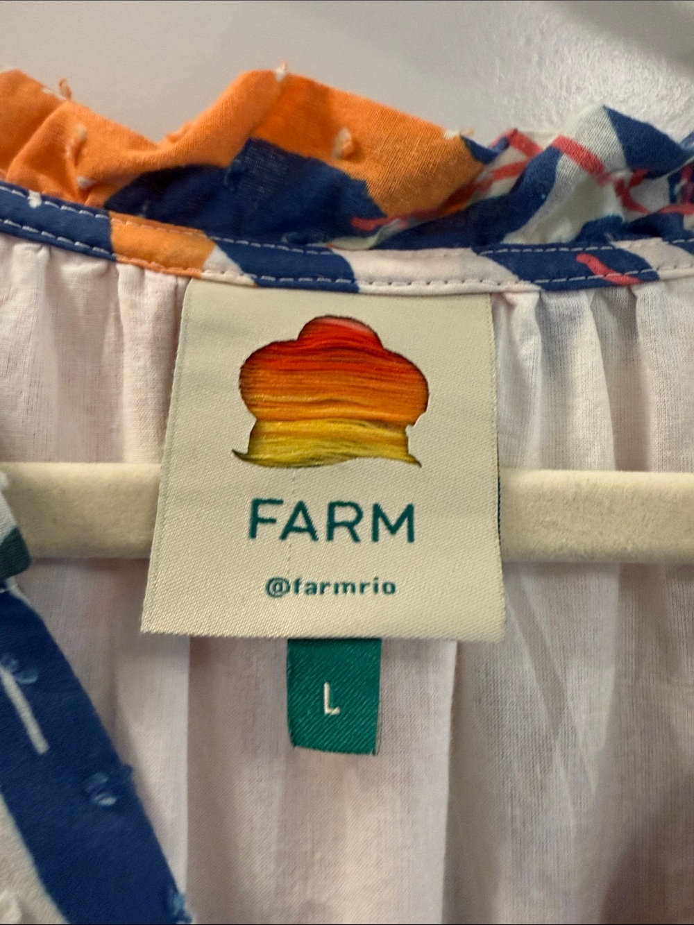 FARM Rio Multicolor Tropical Leaf & Parrot Tiered Dress - Picture 3 of 3